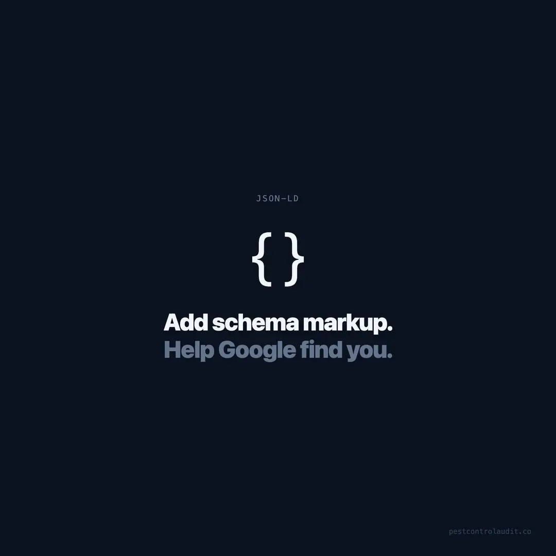 How to Add Schema Markup to Your Pest Control Site