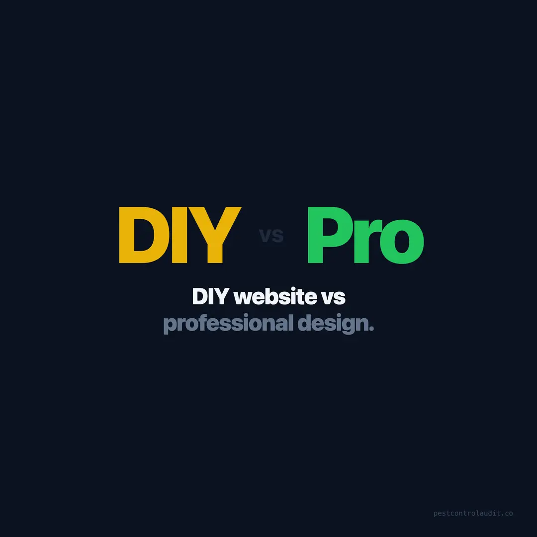 DIY Website vs Professional Design for Pest Control