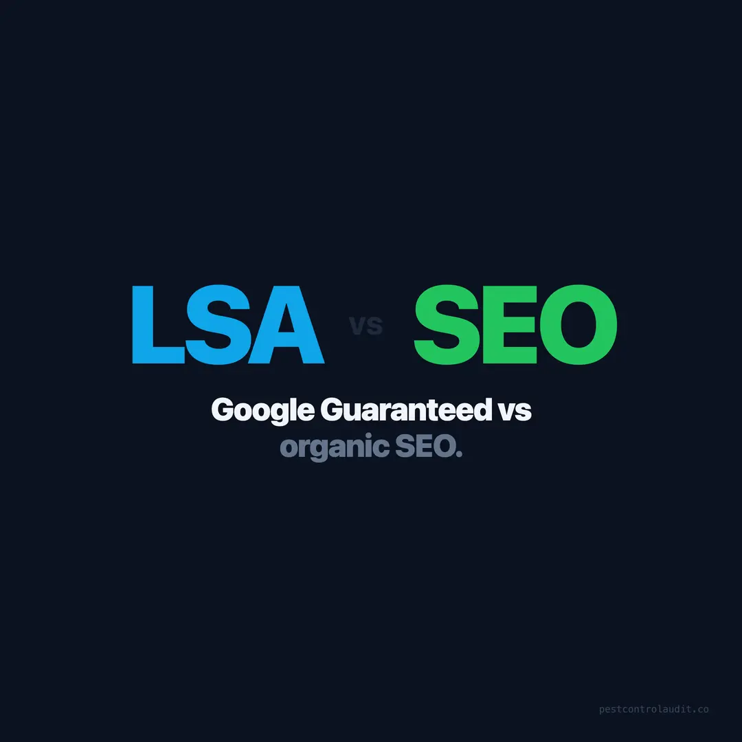 Google Guaranteed vs Organic SEO for Pest Control