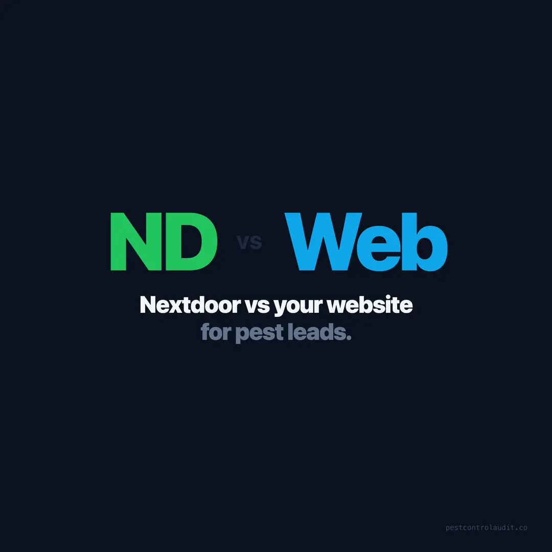 Nextdoor vs Your Website for Pest Control Leads