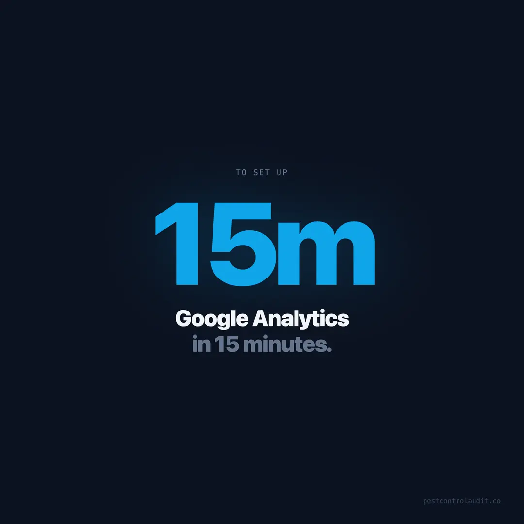 How to Set Up Google Analytics for Pest Control (15 Minutes)