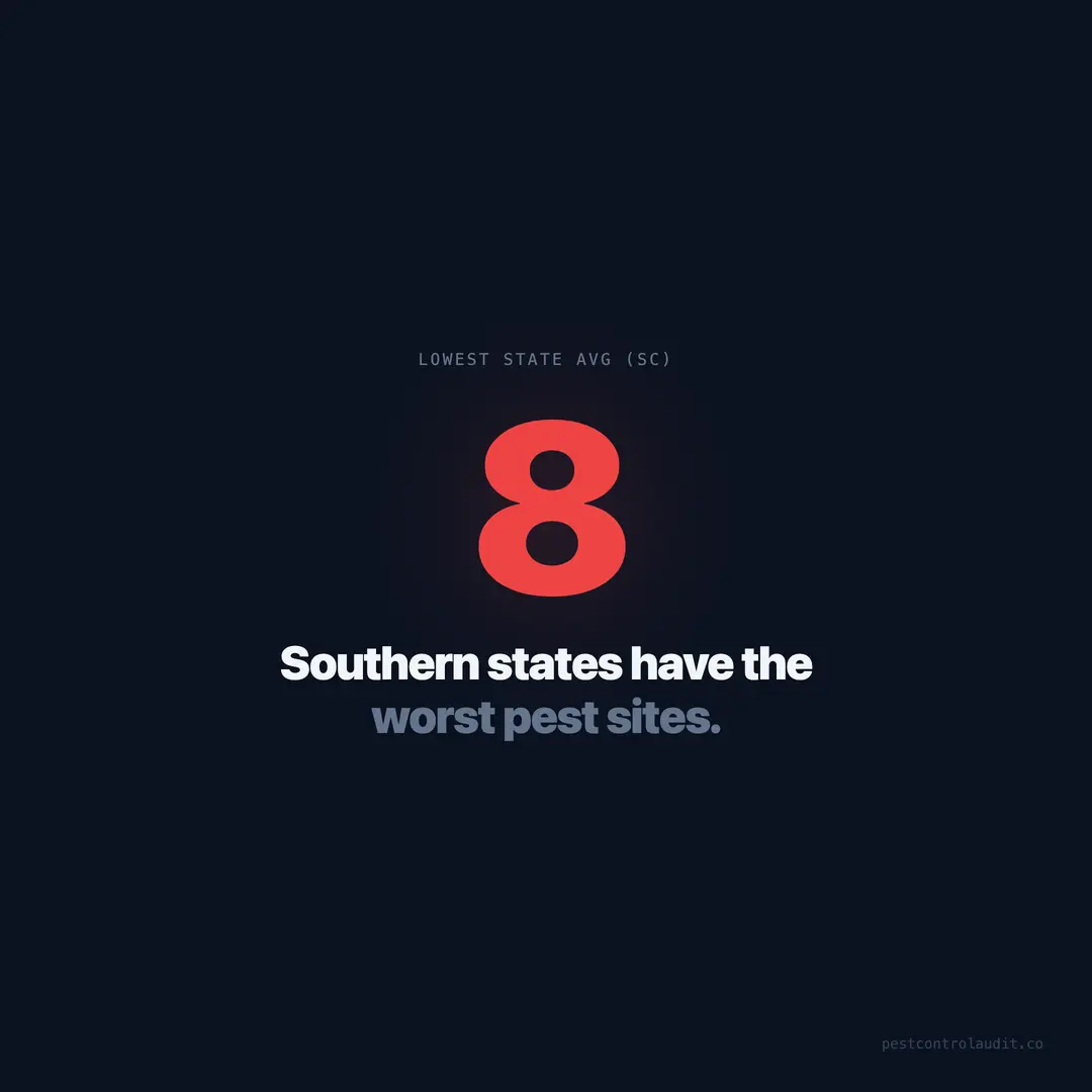 Southern States Have the Worst Pest Control Websites